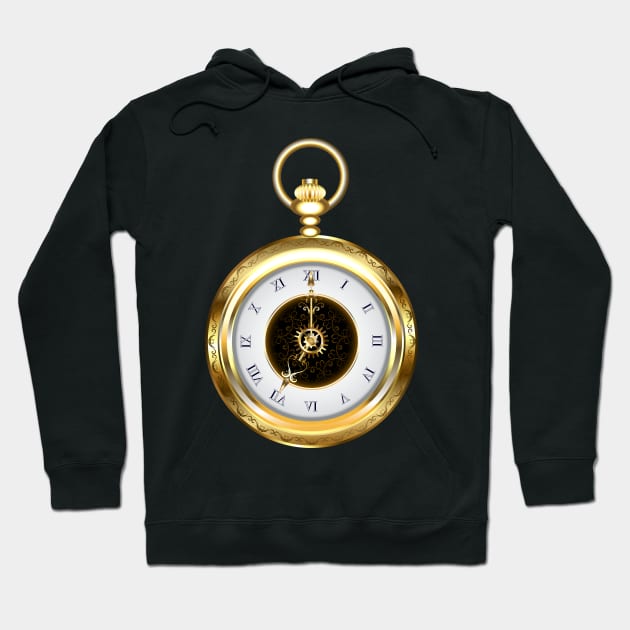 Round Clock Hoodie by Blackmoon9